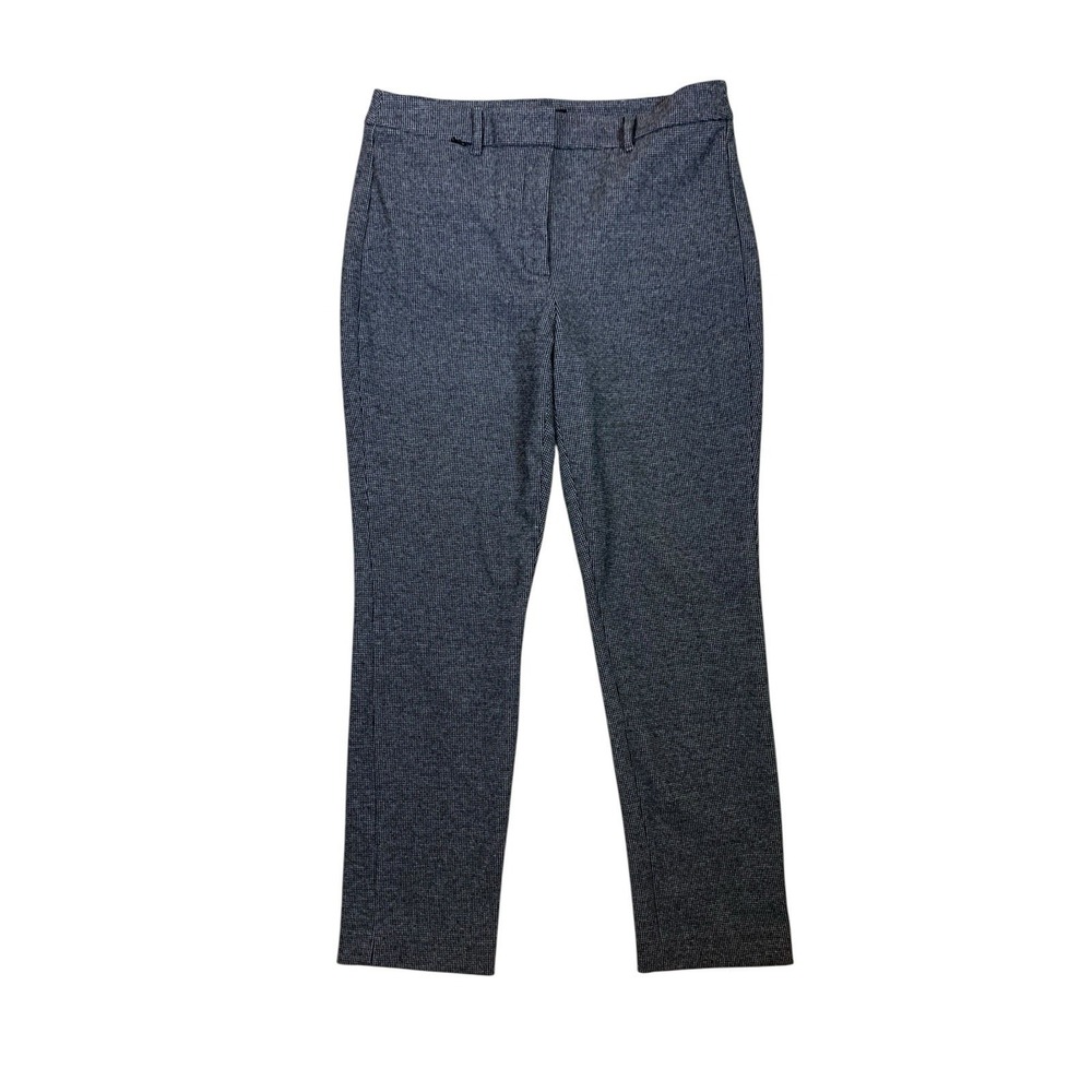 White House Black Market The Slim Trouser Black White Houndstooth Pants 10‎